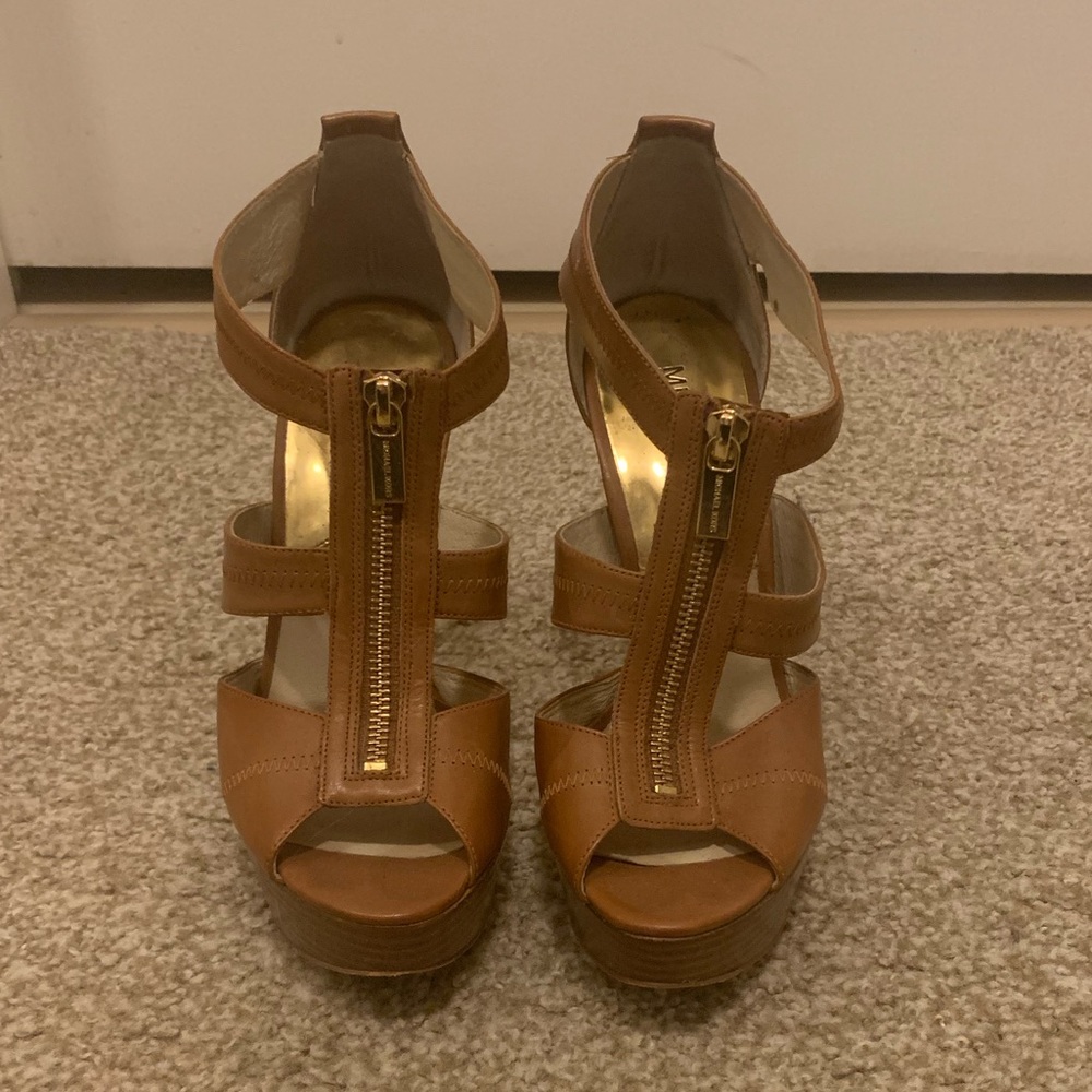 Michael Khors zipper heels.